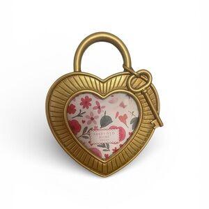 Vintage-Style Gold Heart Padlock Photo Frame | Sheffield Home